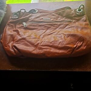 Rebecca Minkoff Cognac Colored Hobo with Silver Studded Detail